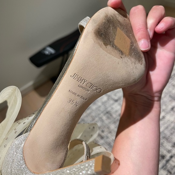 Jimmy Choo Aveline 100 Bow Sandals - Picture 10 of 12